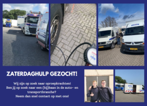 Zaterdaghulp gezocht.